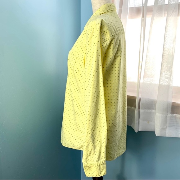 J. Crew Yellow Polka Dot Button Down Shirt - Picture 4 of 8
